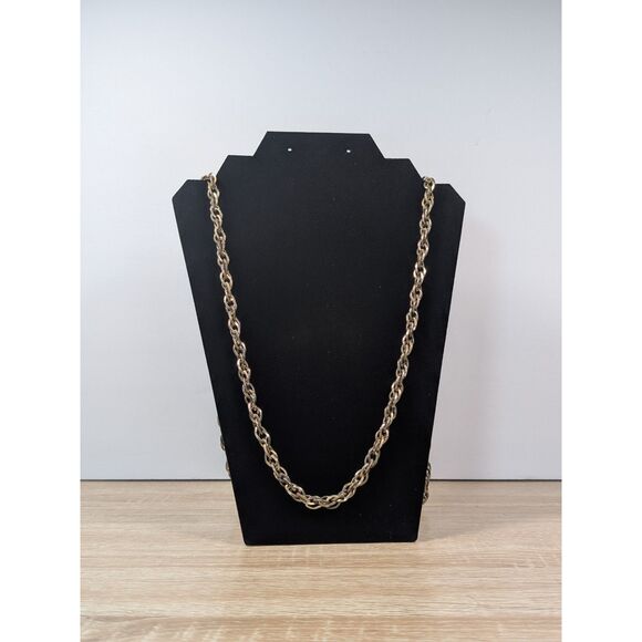 45” Long Gold Tone Rope Chain Necklace – Extra Long Layering Chain – Vintage - Picture 1 of 1
